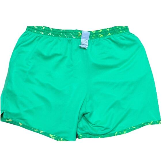 Nike Swim Trunks Mens 2XL Digi Swoosh Ombre Electric Algae Green Neon Retro 80s - Picture 6 of 8